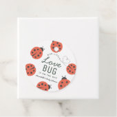 Étiquettes Cadeau Little Log Bug Ladybug Baby shower Merci (En situation)