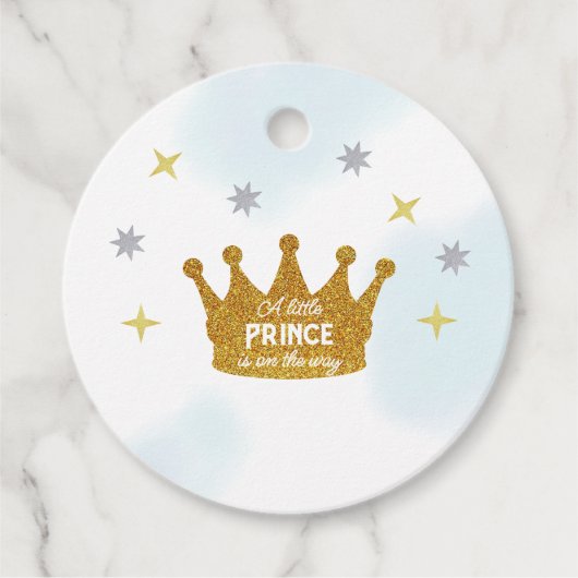 Étiquettes Cadeau Little Prince Boy Baby Shower (Devant)