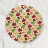 Étiquettes Cadeau Little Turkey Fall Thanksgiving 1er anniversaire (Dos)