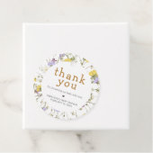 Étiquettes Cadeau Little Wildflower Baby Shower (En situation)