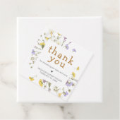 Étiquettes Cadeau Little Wildflower Baby Shower (En situation)