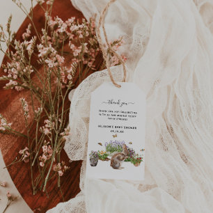 Étiquettes-cadeau Little Wonders   Baby shower Spring Garden
