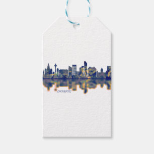 Étiquettes-cadeau Liverpool Skyline