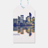 Étiquettes-cadeau Liverpool Skyline (Dos)