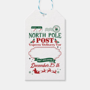 Étiquettes-cadeau Livraison des Express du pôle Nord