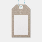 Étiquettes-cadeau Livraison spéciale à partir du papier Kraft (Dos)