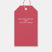 ÉTIQUETTES-CADEAU LIVRAISON SPÉCIALE DE L'EXPRESS DE RÉINSERT (Dos)