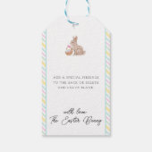 Étiquettes-cadeau Livraison spéciale du Bunny de Pâques (Dos)