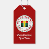 Étiquettes-cadeau Livraison spéciale du Noël du Pôle Nord (Devant)