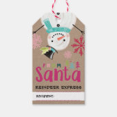 Étiquettes-cadeau Livraison spéciale du Père Noël | Pas de péage (Devant)