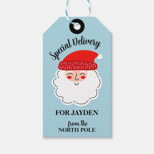 Étiquettes-cadeau Livraison spéciale Pôle Nord Noël (Devant)