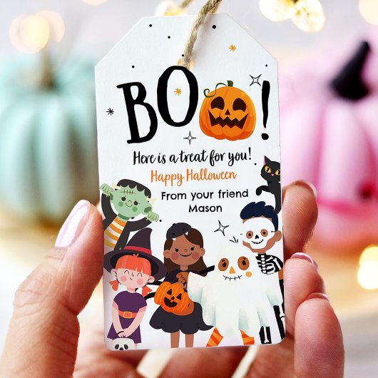 Étiquettes-cadeau Livre de friandises pour vous, joyeux Halloween, c