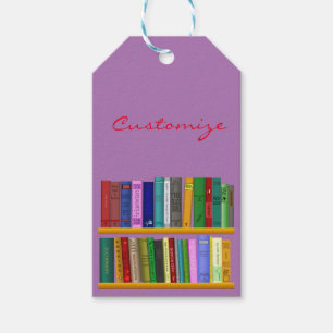 Étiquettes-cadeau Livres sur les étagères Thunder_Cove