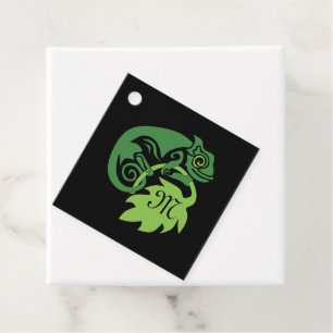 Étiquettes Cadeau Lizard Vert Chameleon Drunk Suspendu