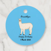 Étiquettes Cadeau Llama (Dos)