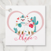 Étiquettes Cadeau Llama Amour (Devant)