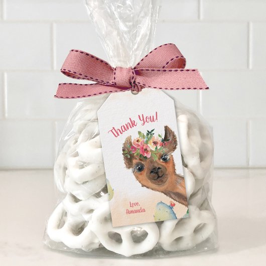 Étiquettes-cadeau Llama personnalisé