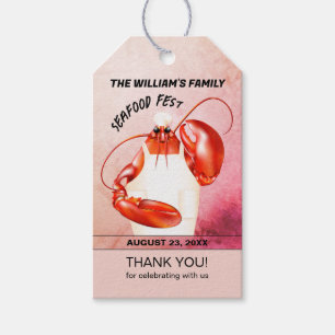 Étiquettes-cadeau Lobster Chef Seafood Event