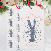 Étiquettes-cadeau Lobster Christmas Card