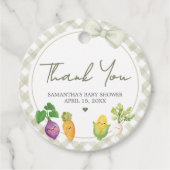 Étiquettes Cadeau Locally Grown Baby Shower (Devant)