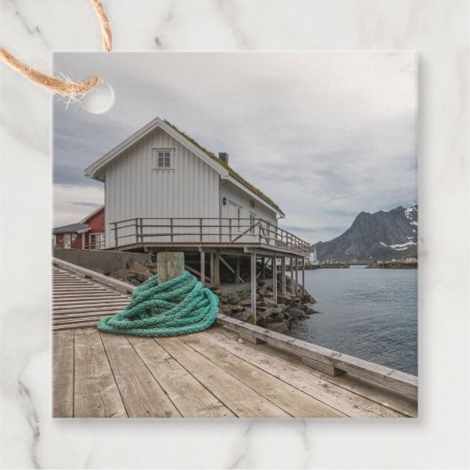 Étiquettes Cadeau Lofoten Norvège (Devant)
