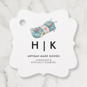 Étiquettes Cadeau Logo artisanal Balise de suspension de produit e