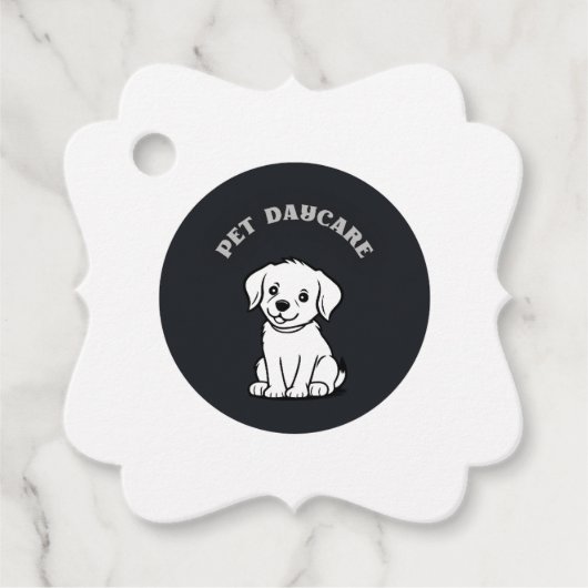 Étiquettes Cadeau logo de la garderie (Devant)