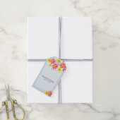 Étiquettes-cadeau Logo de la Plumeria tropicale QR Code Hang Tags W/ (Avec de la ficelle)