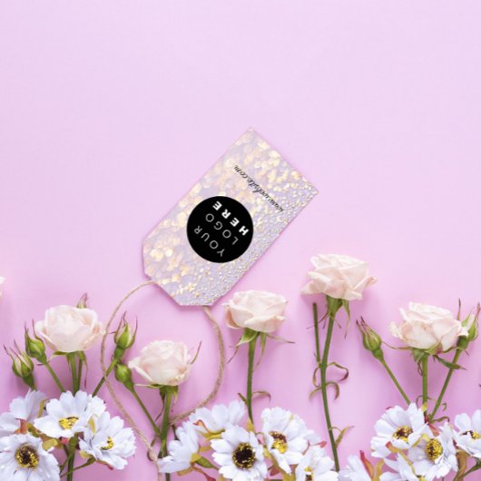 Étiquettes-cadeau Logo de l'entreprise personnalisée Description du 