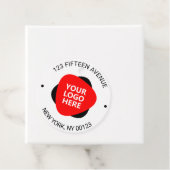 Étiquettes Cadeau Logo de votre entreprise (En situation)