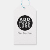 Étiquettes-cadeau Logo d'entreprise moderne (Dos)