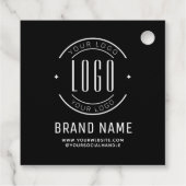 Étiquettes Cadeau Logo d'entreprise personnalisée moderne marque com (Dos)