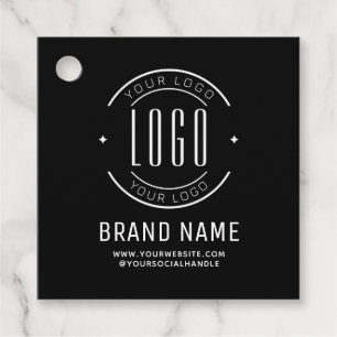 Étiquettes Cadeau Logo d'entreprise personnalisée moderne marque com