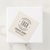 Étiquettes Cadeau Logo d'entreprise personnalisée moderne marque com (En situation)