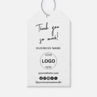 Étiquettes-cadeau Logo d'entreprise Qr Code Hang Tags Revoir