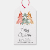 Étiquettes-cadeau Logo d'entreprise QR Code Joyeux Noël (Devant)