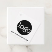 Étiquettes Cadeau Logo et site Web Office ou Business (En situation)