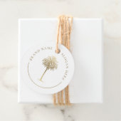 Étiquettes Cadeau Logo Gold Palm Tree (En situation)