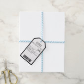 Étiquettes-cadeau Logo Personnalisé Moderne Code à barres Prix magas (Avec de laficelle)