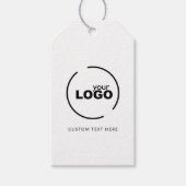 Étiquettes-cadeau Logo professionnel moderne d'entreprise Code QR (Devant)