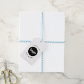 Étiquettes-cadeau Logo Simple Avec Balises Entreprise Texte (Avec de laficelle)