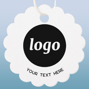 Étiquettes Cadeau Logo simple Code QR Texte Balises de prix professi