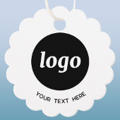 Étiquettes Cadeau Logo simple Code QR Texte Balises de prix professi