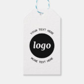 Étiquettes-cadeau Logo simple et commerce de texte (Devant)
