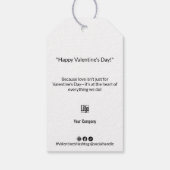 Étiquettes-cadeau Logo Social Heureuse Sainte-Valentin Promotion (Dos)