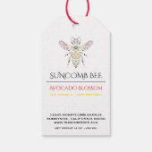 Étiquettes-cadeau Logo sur mesure de miel d'abeille (Dos)