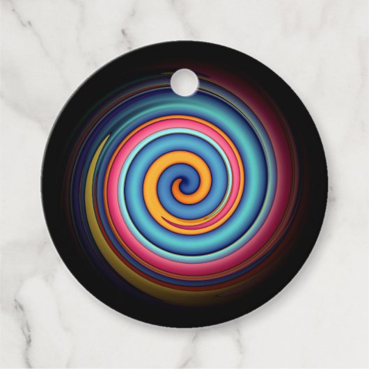 Étiquettes Cadeau Lollipop Abstraite (Devant)