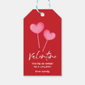 Étiquettes-cadeau Lollipop Hearts Valentine (Devant)
