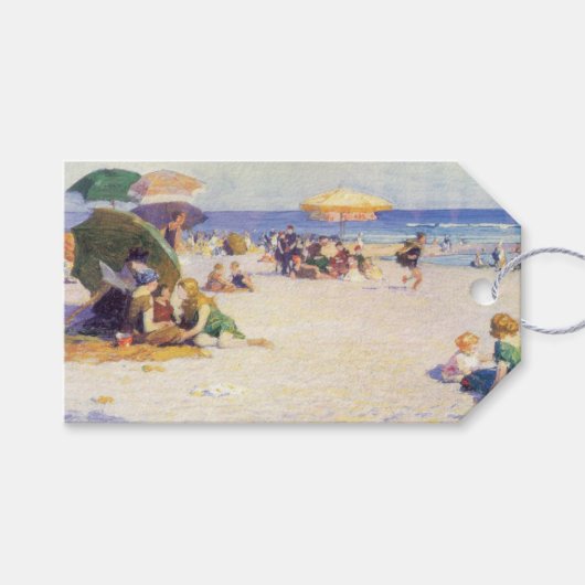 Étiquettes-cadeau Long Beach (État de New York) (Devant (Horizontal))