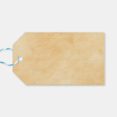 Étiquettes-cadeau Look Old Parchment Background (Dos Horizontal)